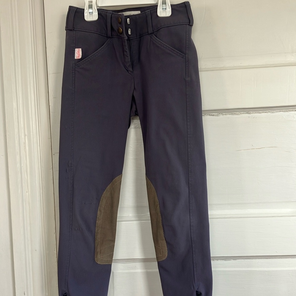 The Tailored Sportsman Blue and Brown Casual Riding Breeches